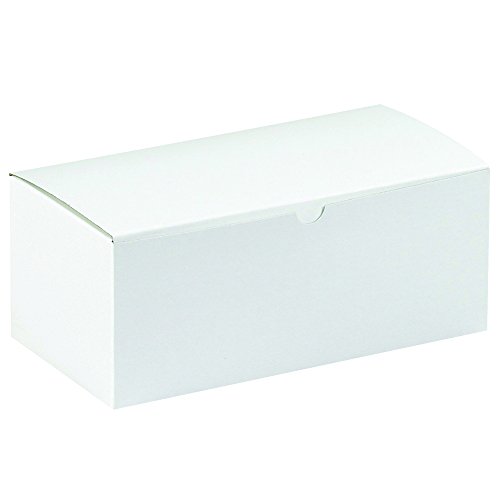 Aviditi 10x5x4 Inch White Gift Boxes - Pack of 100 Easy Assembly Gift Packaging Boxes | Perfect for Holiday Gifts, Birthday Presents, Wedding Favors & Special Occasions | Great for Retail Stores, Party Decorations & Corporate Events
