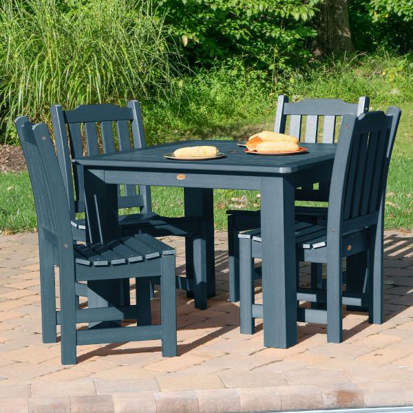 Lehigh 5-Piece Square Patio Dining Set - Outdoor Furniture for Garden, Backyard, and Poolside Relaxation