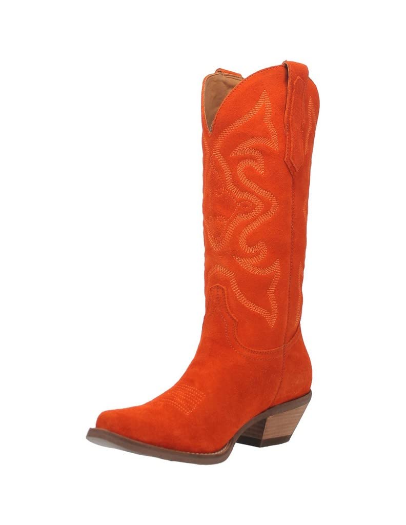 Women's Western Fashion Boots - Orange Cowgirl Boots Size 11 | Comfortable & Stylish for Country Dancing, Rodeo Events & Casual Wear