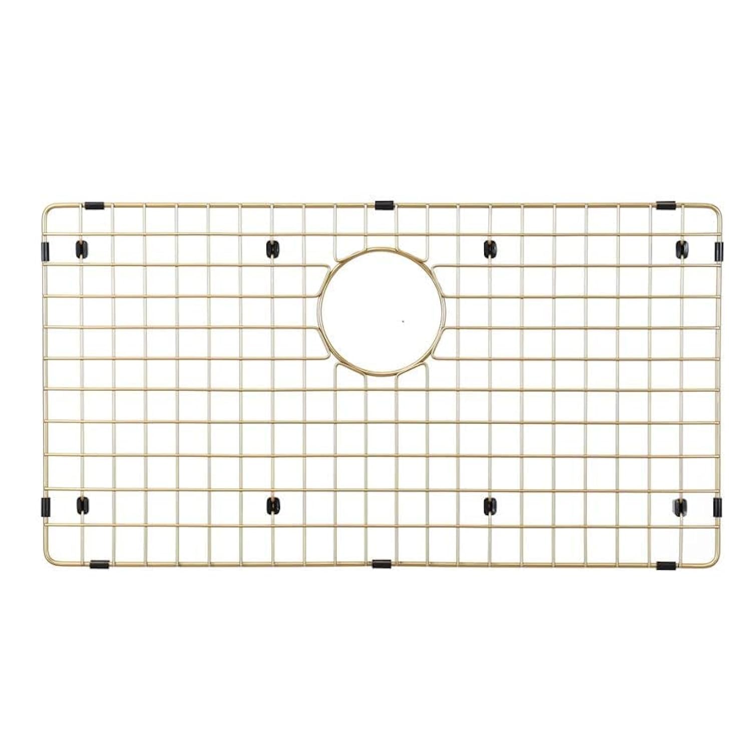 Starstar Matte Gold 304 Stainless Steel Kitchen Sink Protector Grid - 29 x 15 Inch Sink Rack for Bottom Protection | Durable Drainboard for Dish Drying & Organization | Perfect for Modern Kitchens & RV Use