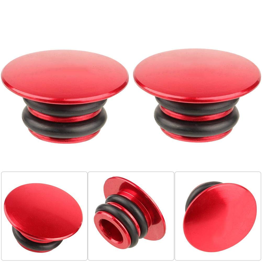 Premium Aluminum Alloy Handlebar End Plugs for Bicycles - Universal Fit for Mountain Bike, Road Bike, MTB, BMX - Durable Cycling Accessories for Safety & Style - Perfect for Commuting, Racing & Off-Road Adventures
