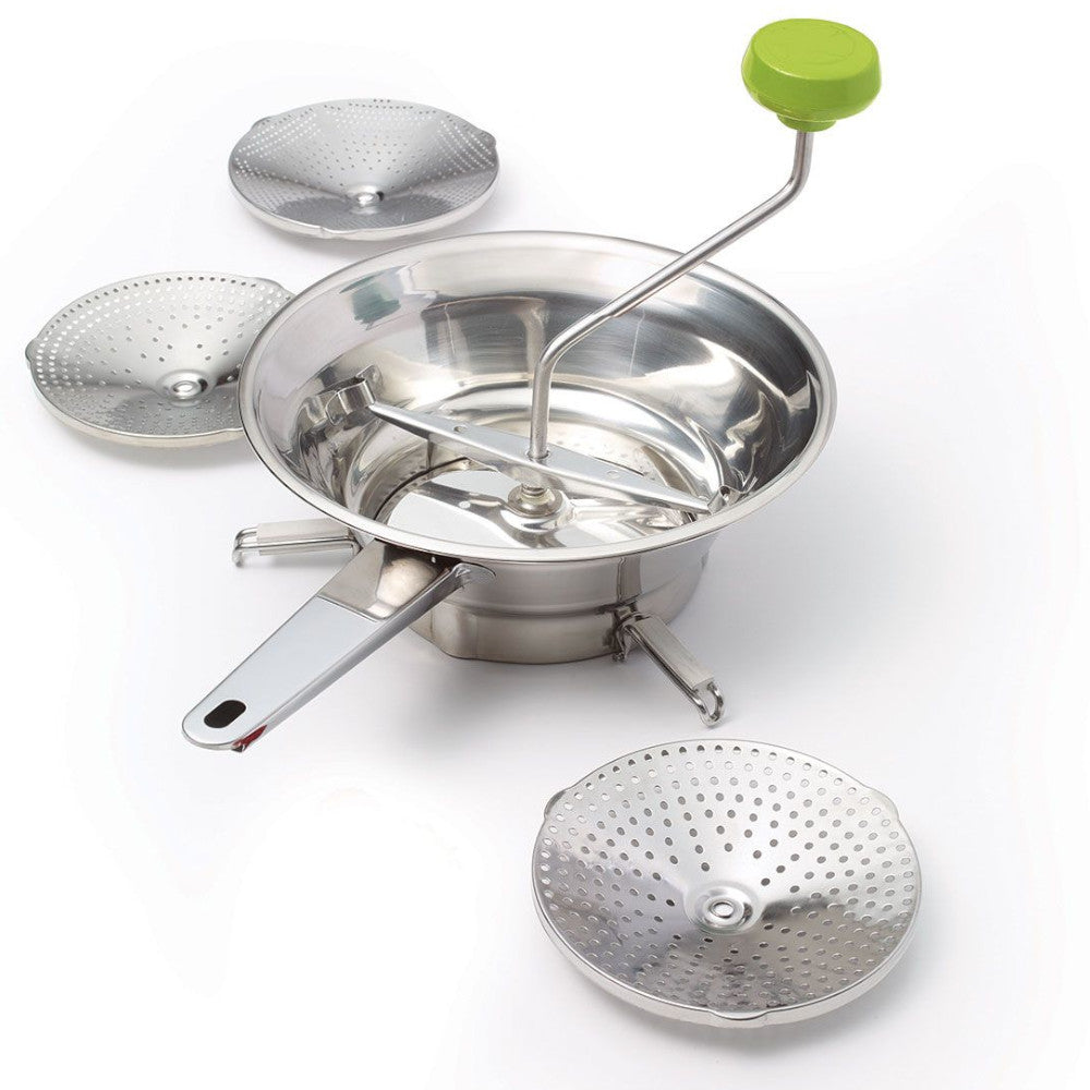 STARFRIT 92921 Rotary Food Mill for Fruits & Vegetables - Perfect for Purees, Soups, Sauces & Baby Food - Stainless Steel Blades & Non-Slip Base - Easy to Clean Kitchen Tool