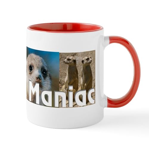 White/Red Inside - Meerkat Mania Collage Mug
