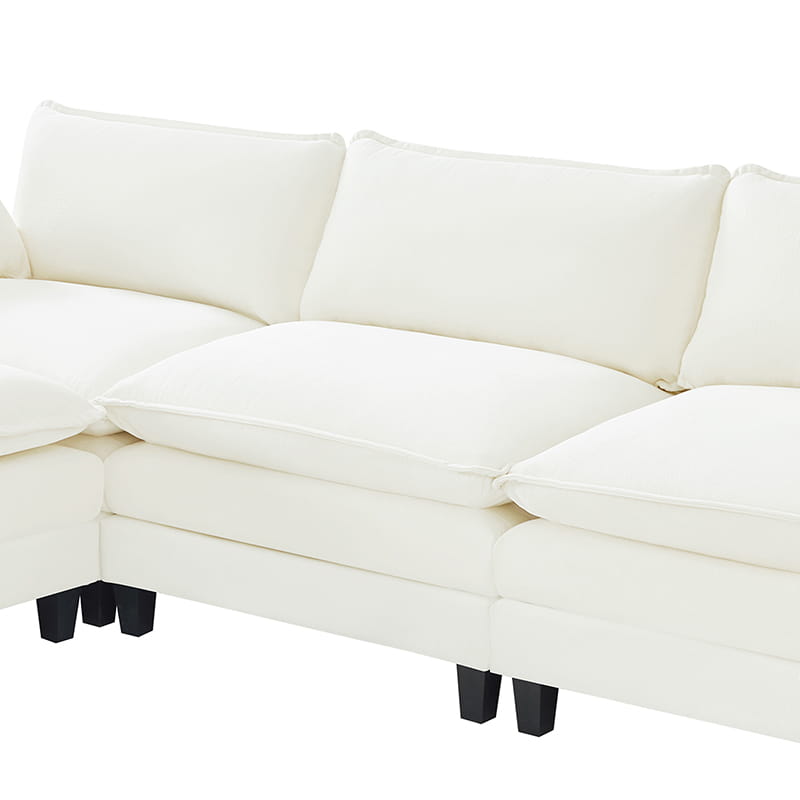 Aichele Sectional Sleeper Sofa with Triple Layer Cushions - Convertible L-Shaped Sofa Bed for Small Spaces, Comfortable Guest Bed & Living Room Furniture - Perfect for Apartments, Dorms and Home Theater Rooms