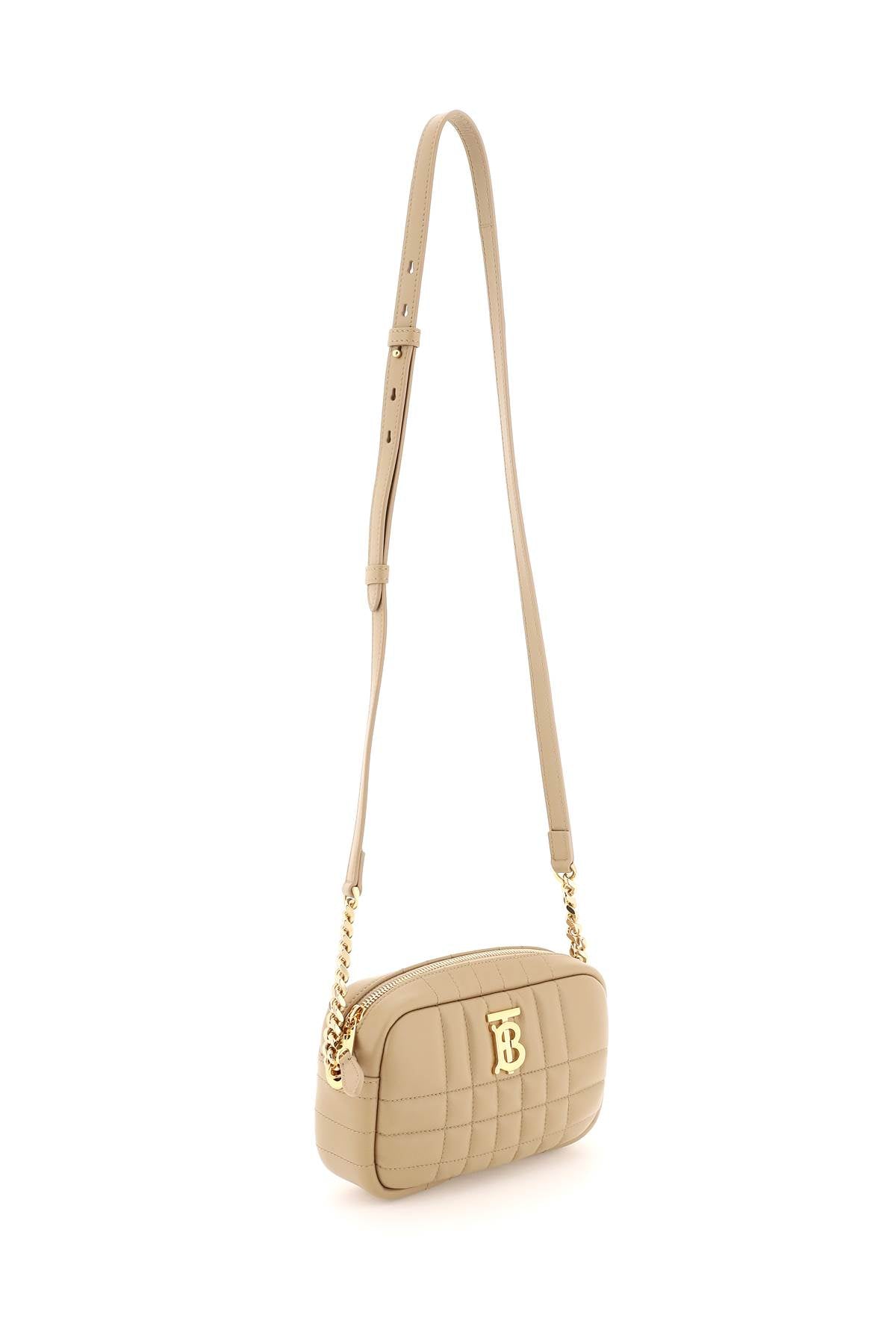 Burberry Quilted Leather Mini Lola Camera Bag - Stylish Crossbody Purse for Women, Perfect for Everyday Use, Travel & Special Occasions