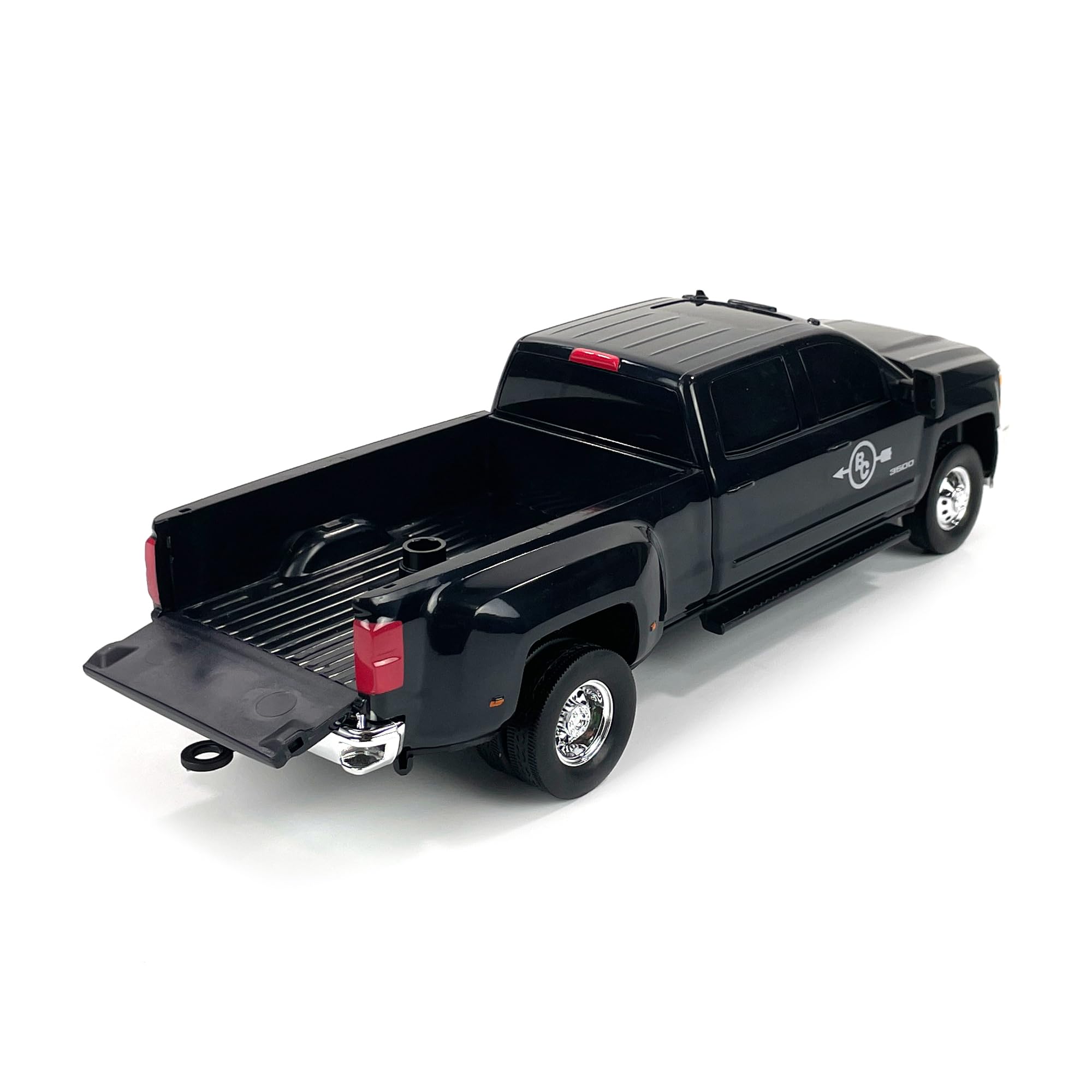 Realistic 1:20 Scale Chevrolet Silverado Dually Truck Toy with Trailer Hitch - Big Country Toys Farm Vehicle for 3+ Year Old Boys | Pretend Play, Gift for Kids, Farm & Construction Role Play Scenes