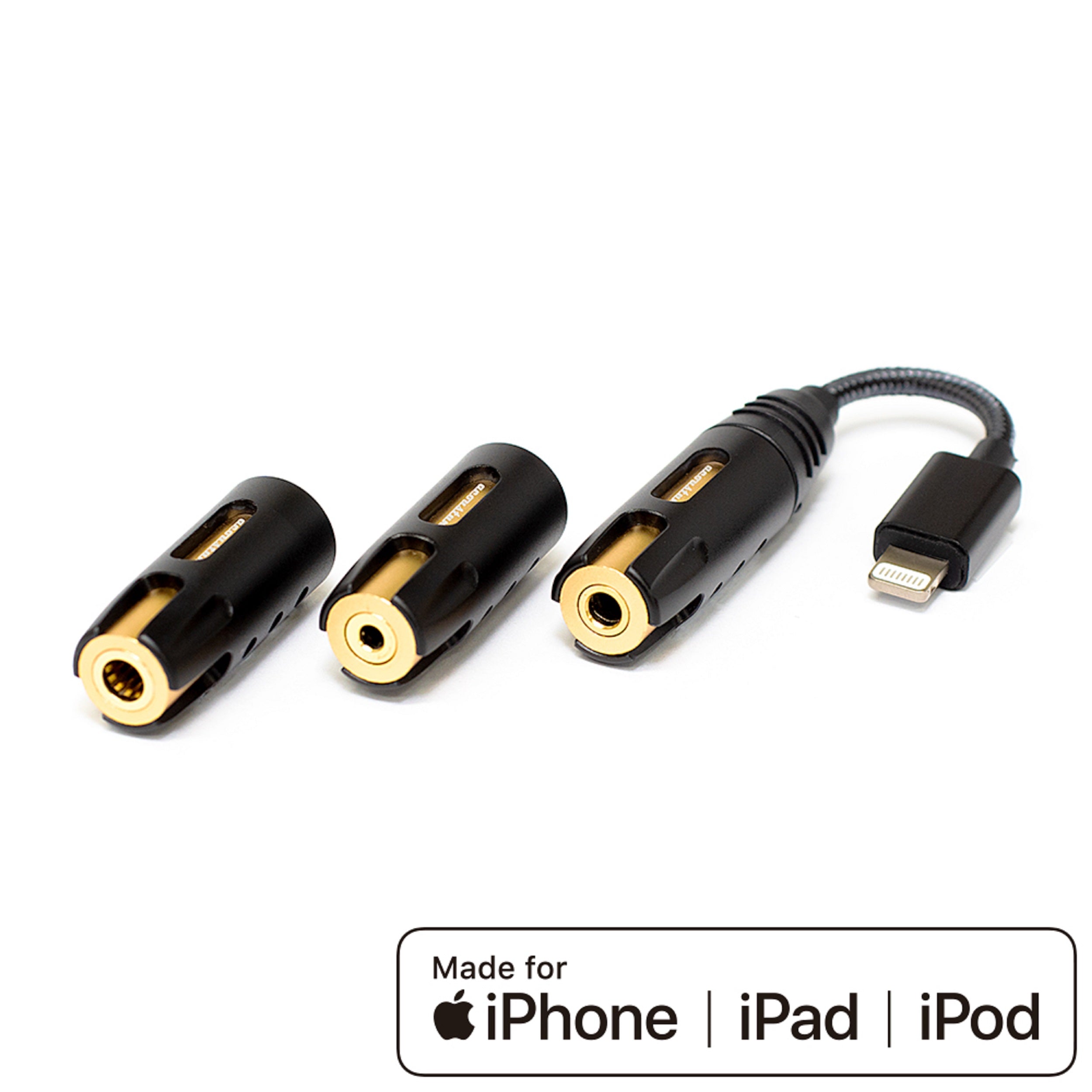 Acoustune AS2000 Audio Adapter Cable - Lightning to 3.5mm/2.5mm/4.4mm Headphone Jack Converter for iPhone, iPad, Hi-Fi Devices | Perfect for Music Lovers, Audiophiles & Travel Use