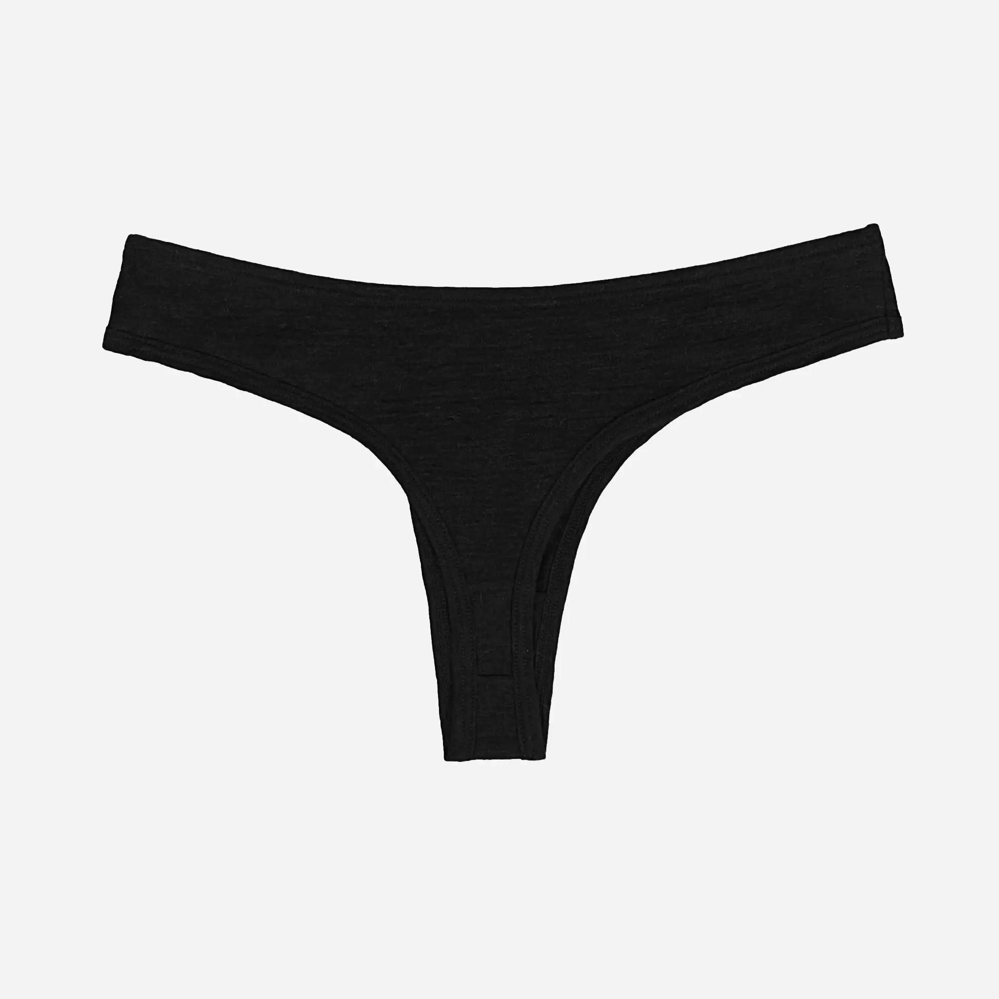 Ultra-Soft Women's Alpaca Wool Thong Underwear - 160 GSM Lightweight & Breathable for All-Day Comfort - Perfect for Travel, Yoga & Everyday Wear