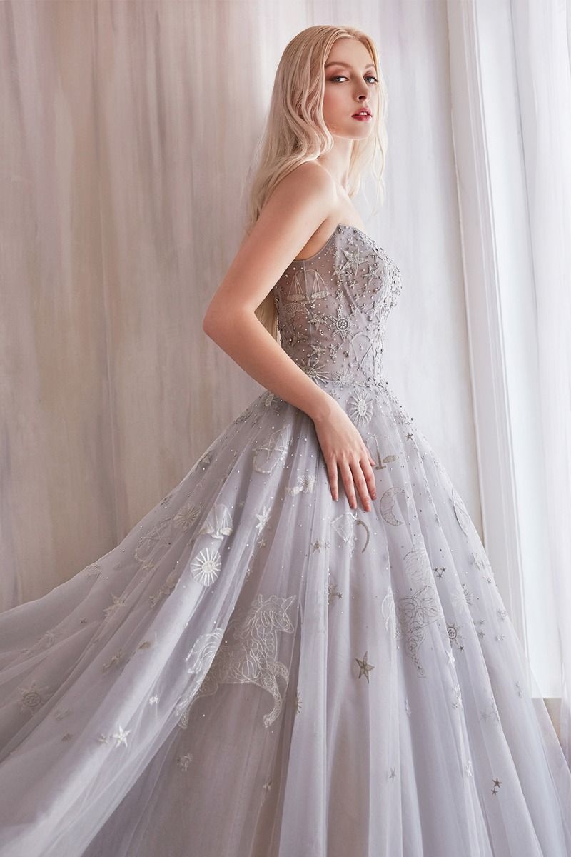 Stunning A0890 Constellation Selene Tulle Ball Gown by Andrea & Leo | Elegant Wedding Dress for Prom, Quinceañera & Formal Events