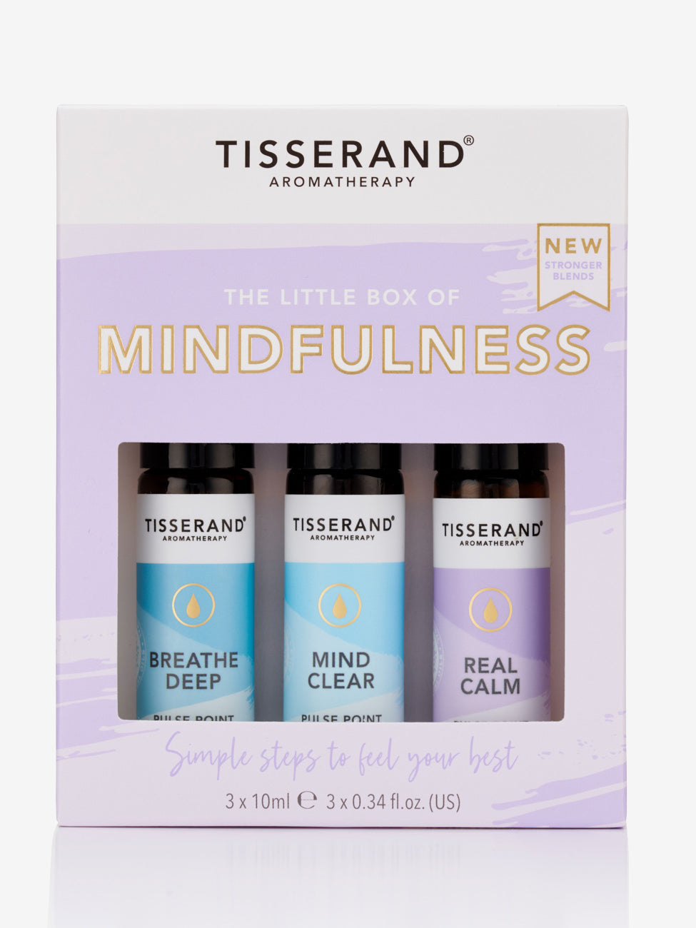 Tisserand The Little Box of Mindfulness - Essential Oil Blends for Stress Relief & Relaxation | Perfect for Meditation, Yoga & Home Spa