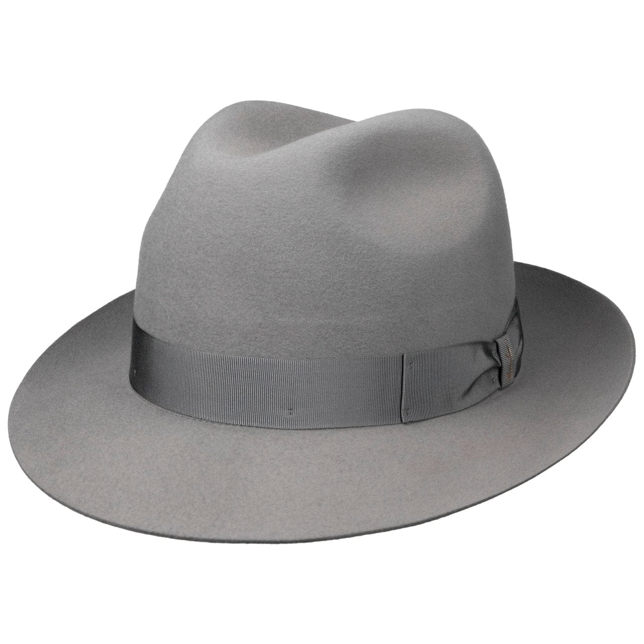 Borsalino Marengo Fur Felt Bogart Hat for Men - Classic Fedora Style for Outdoor, Travel & Formal Occasions