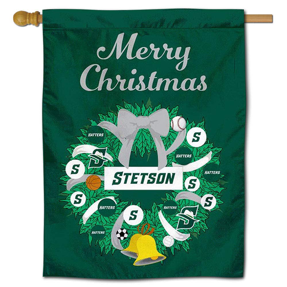 Stetson Hatters Happy Holidays Christmas Banner Flag - Festive Decoration for Home, Office & Outdoor Christmas Celebrations