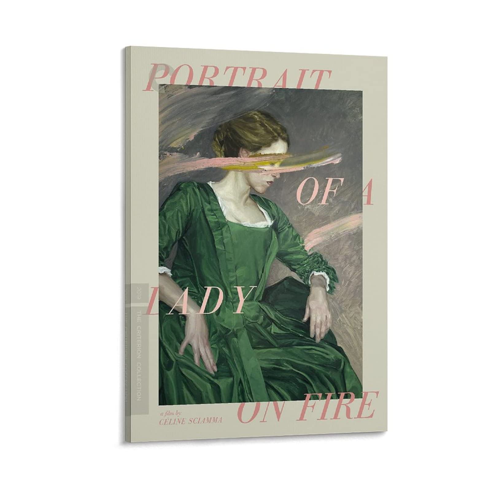 Portrait of a Lady on Fire Vintage Movie Poster - 20x30cm (8x12inch) Canvas Wall Art for Living Room & Bedroom Decor | Aesthetic Room Poster, Decorative Painting for Home & Office