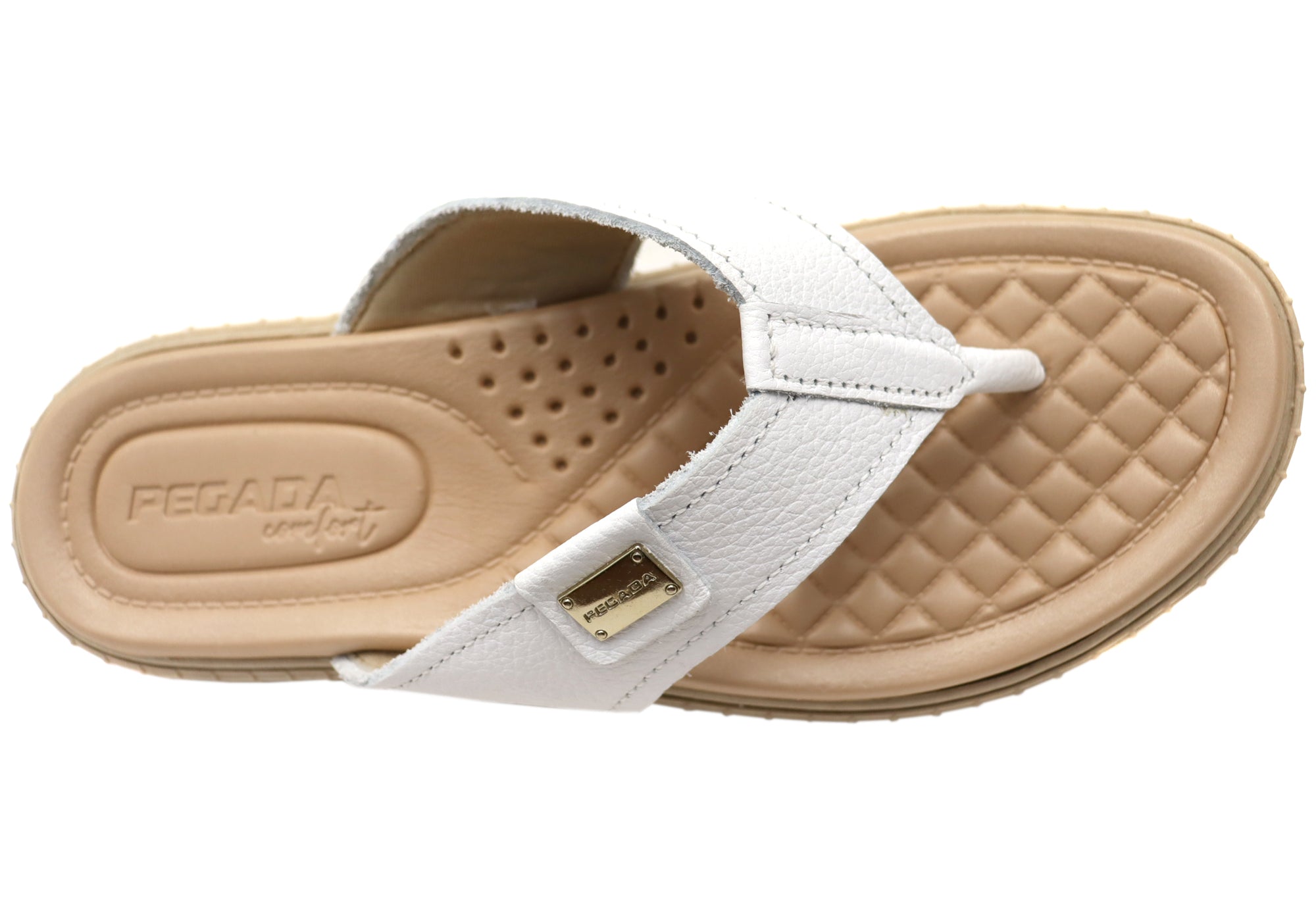 Pegada Taragi Women's Comfortable Brazilian Leather Thong Sandals - Stylish & Soft Flip Flops for Beach, Pool, and Summer Outings