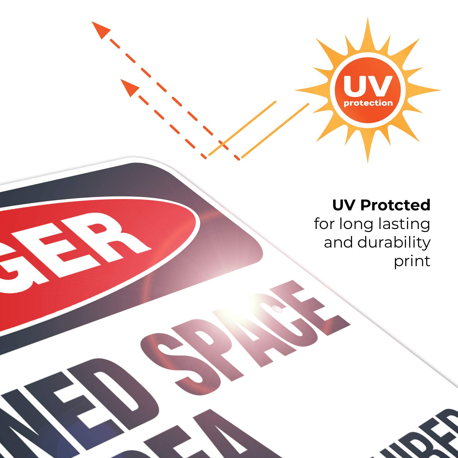 Danger Confined Space Area Entry Permit Required Sign - OSHA Compliant 18x24 Inch Rust-Free Aluminum Safety Sign | Fade Resistant for Indoor & Outdoor Use | Made in USA | Perfect for Construction Sites, Warehouses & Industrial Facilities