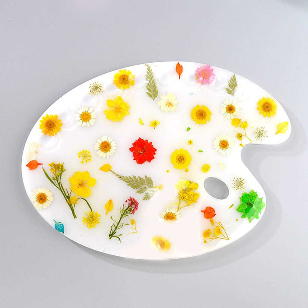 Premium Silicone Resin Molds for DIY Art - Oval Artist Paint Palette Casting Mold for Oil & Acrylic Painting - Perfect for Handmade Resin Crafts, Home Decor & Gift Making