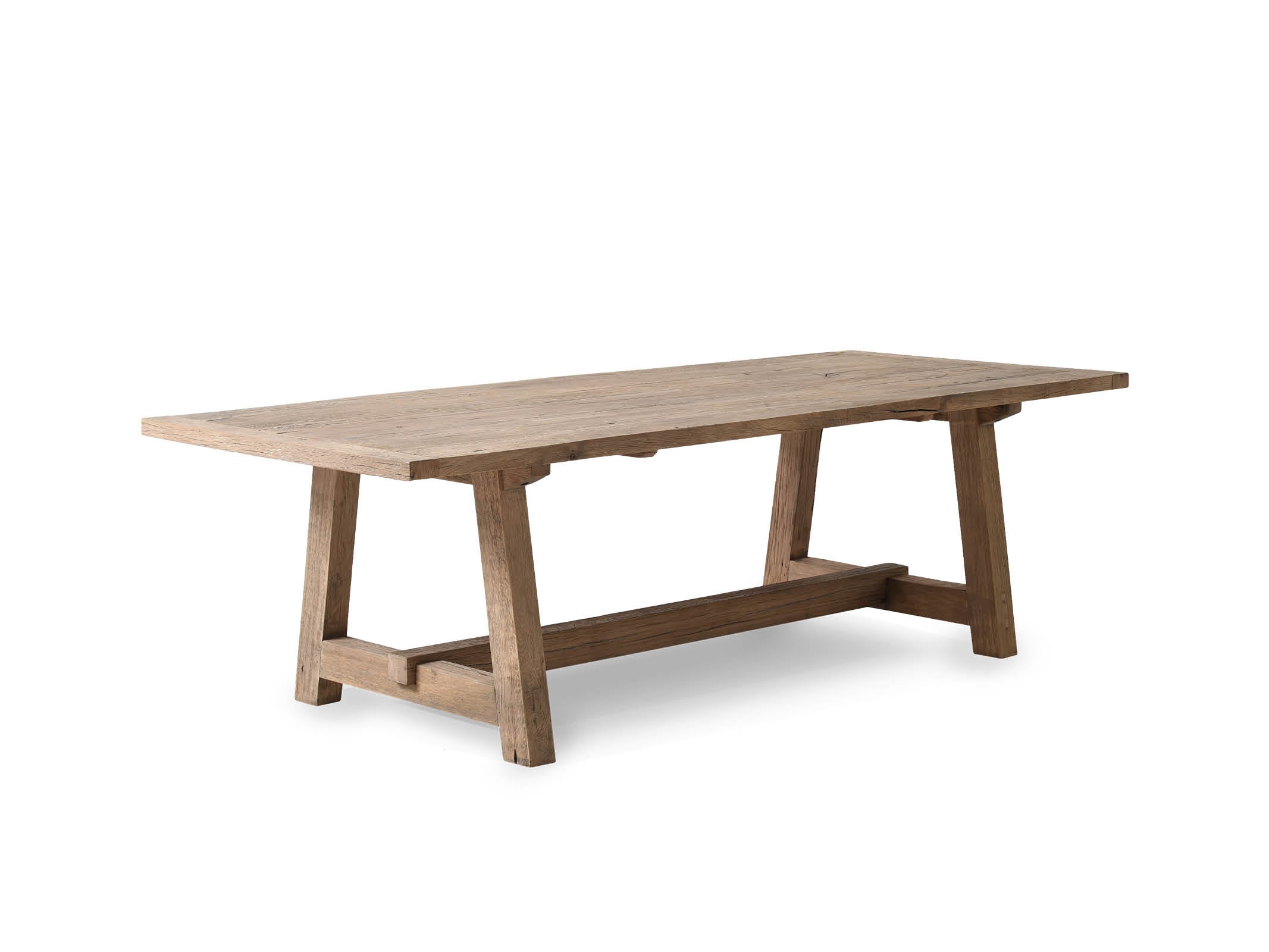 Modern Bridge Dining Table - Solid Wood Extendable Farmhouse Table for 6-8 People | Perfect for Family Gatherings, Dinner Parties & Open Concept Living Spaces