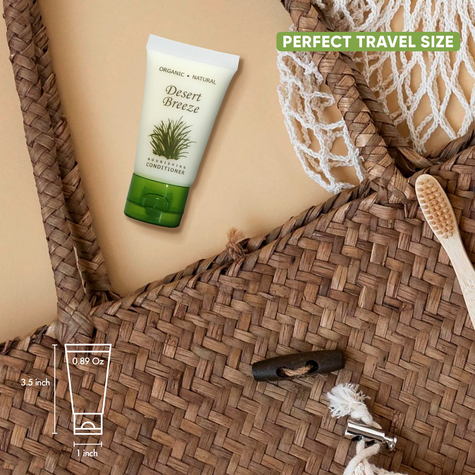 Travel Size Conditioner 1 oz with Flip Cap - Bulk Pack of 300 | Hotel Toiletries & Amenities for Hospitality Industry, Airlines, Spas, and Personal Travel Essentials