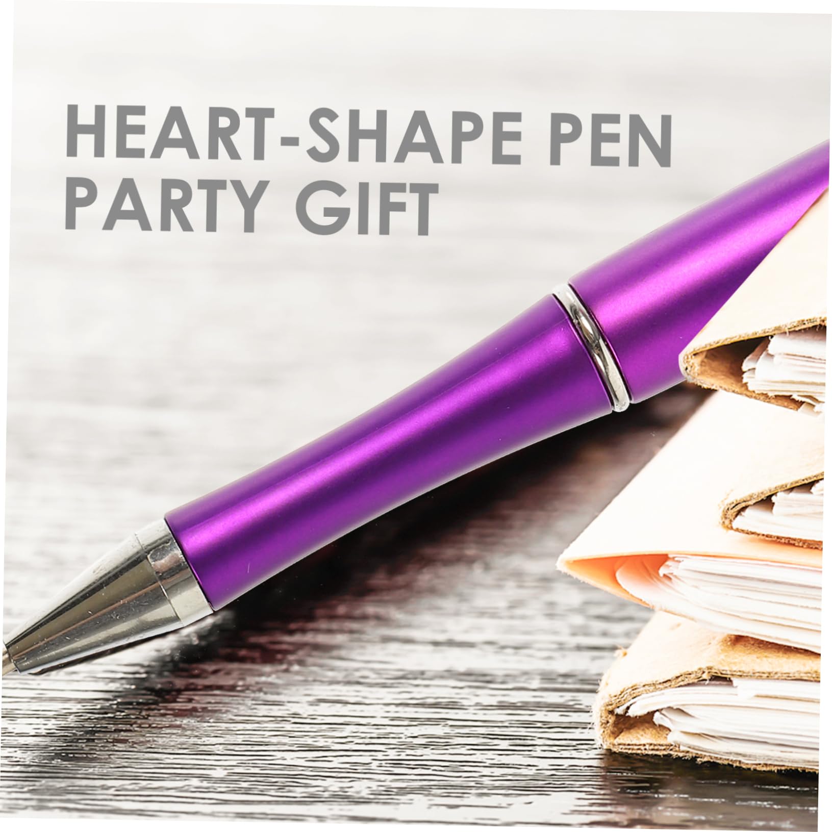 DIYEAH 2 Sets Heart-Shaped Ergonomic Ballpoint Pens - Comfortable Grip for Kids, Students & Office Use - 96 Pens Total (48pcs x 2) - Perfect for School, Gift Giving & Everyday Writing