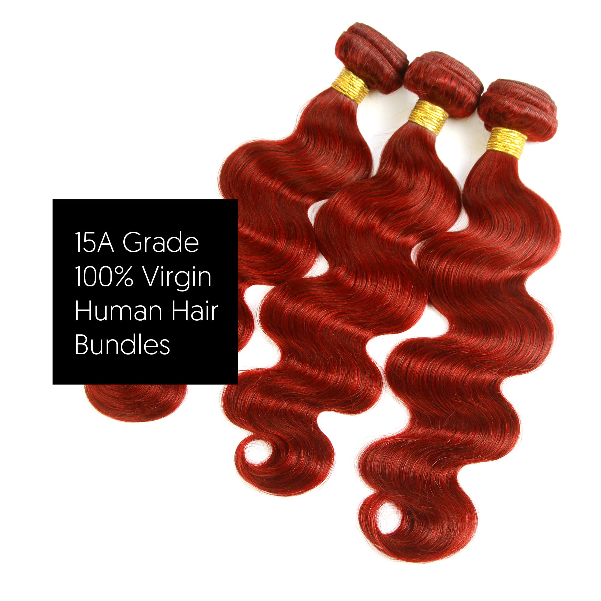 15A Brazilian Virgin Remy Human Hair Bundles - 100% Unprocessed Body Wave 3 Bundles (18