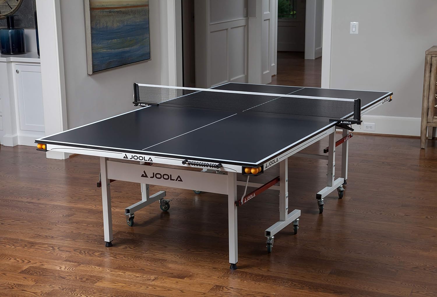 JOOLA Rapid Play 180 Indoor/Outdoor Table Tennis Table - 18mm Thick Top - Professional & Recreational Ping Pong Table for Home, Backyard, or Club Use