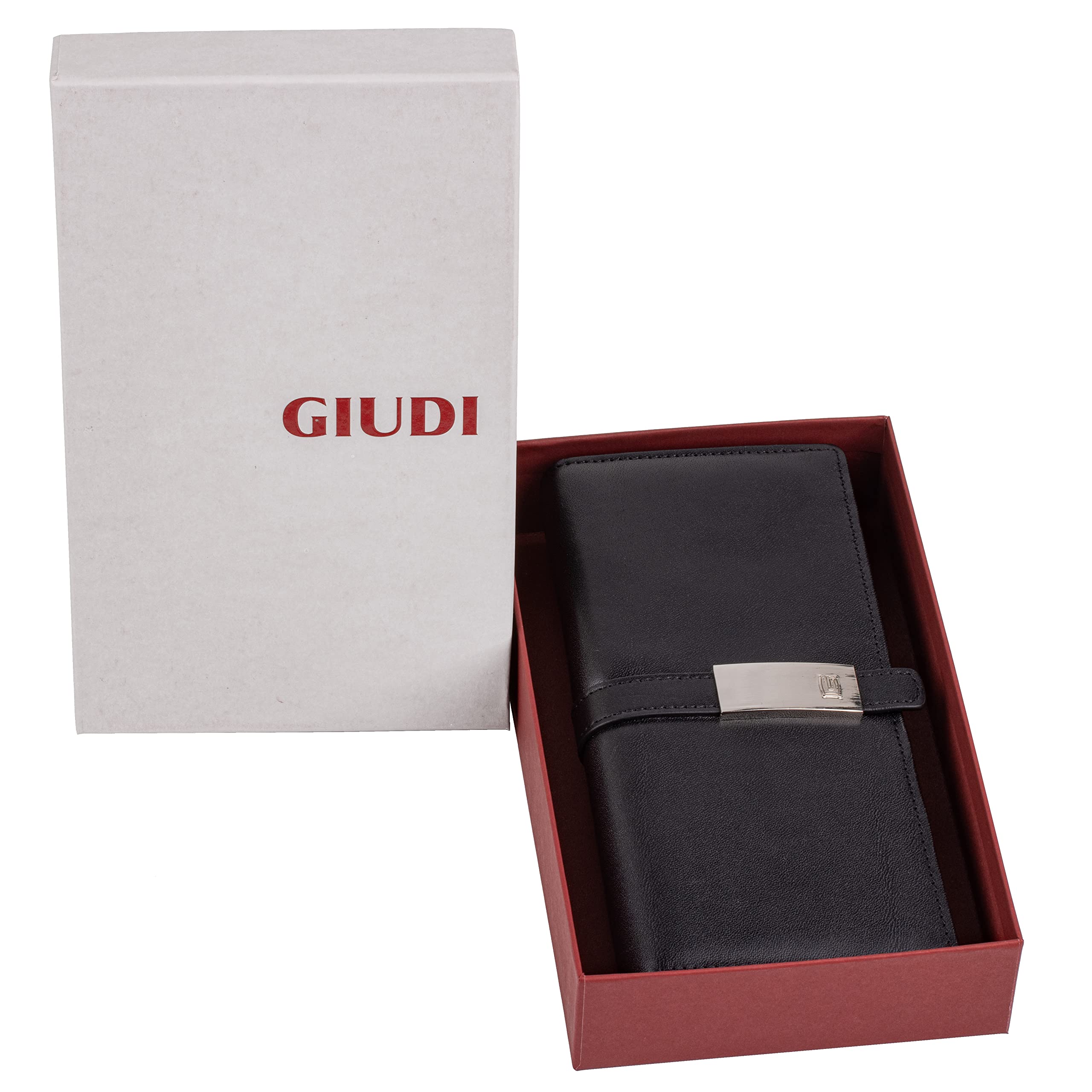 Giudi Stylish Women's Wallet - Genuine Italian Leather Elegant Ladies Purse for Everyday Use & Special Occasions