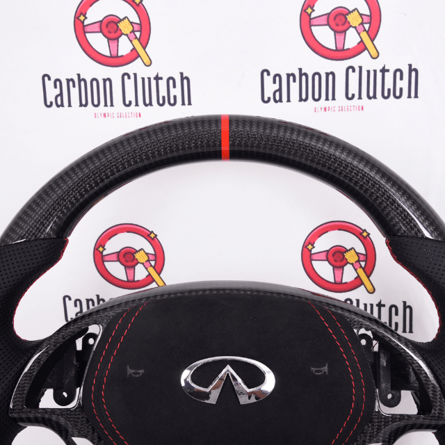 Custom Carbon Fiber Steering Wheel for 2008+ Infiniti G25 G35 G37 QX50 - High-Performance Upgrade for Racing & Luxury Driving Experience