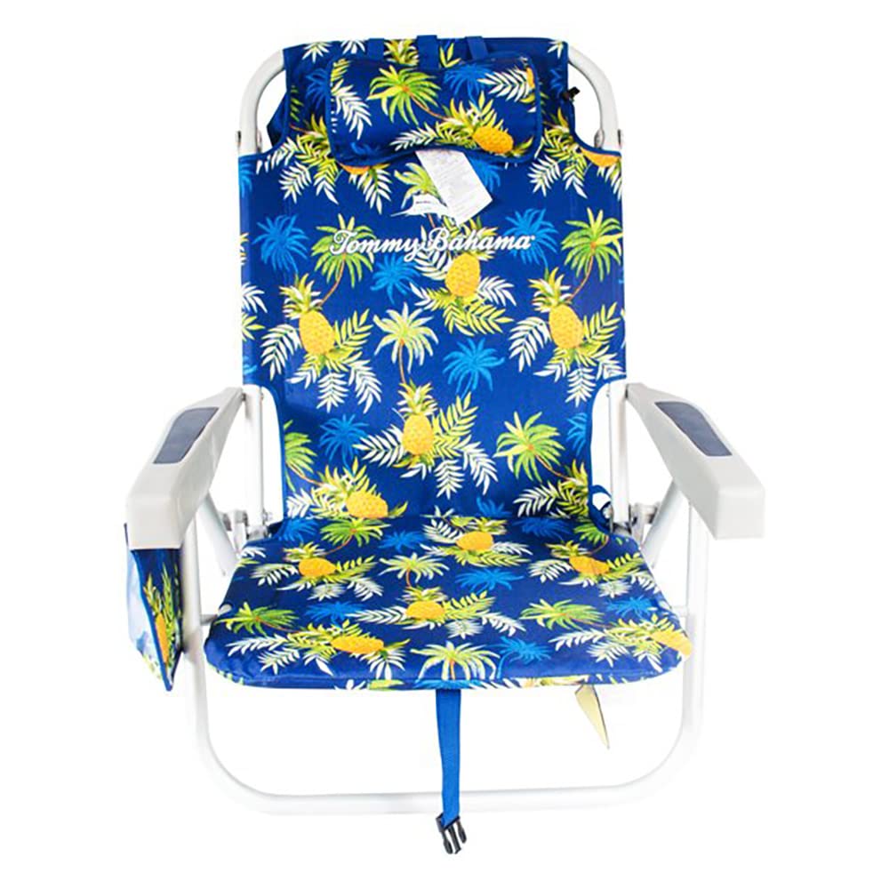 Tommy Bahama Backpack Cooler Chair with Storage Pouch & Towel Bar - Portable Insulated Cooler for Beach, Camping, Picnics & Outdoor Adventures