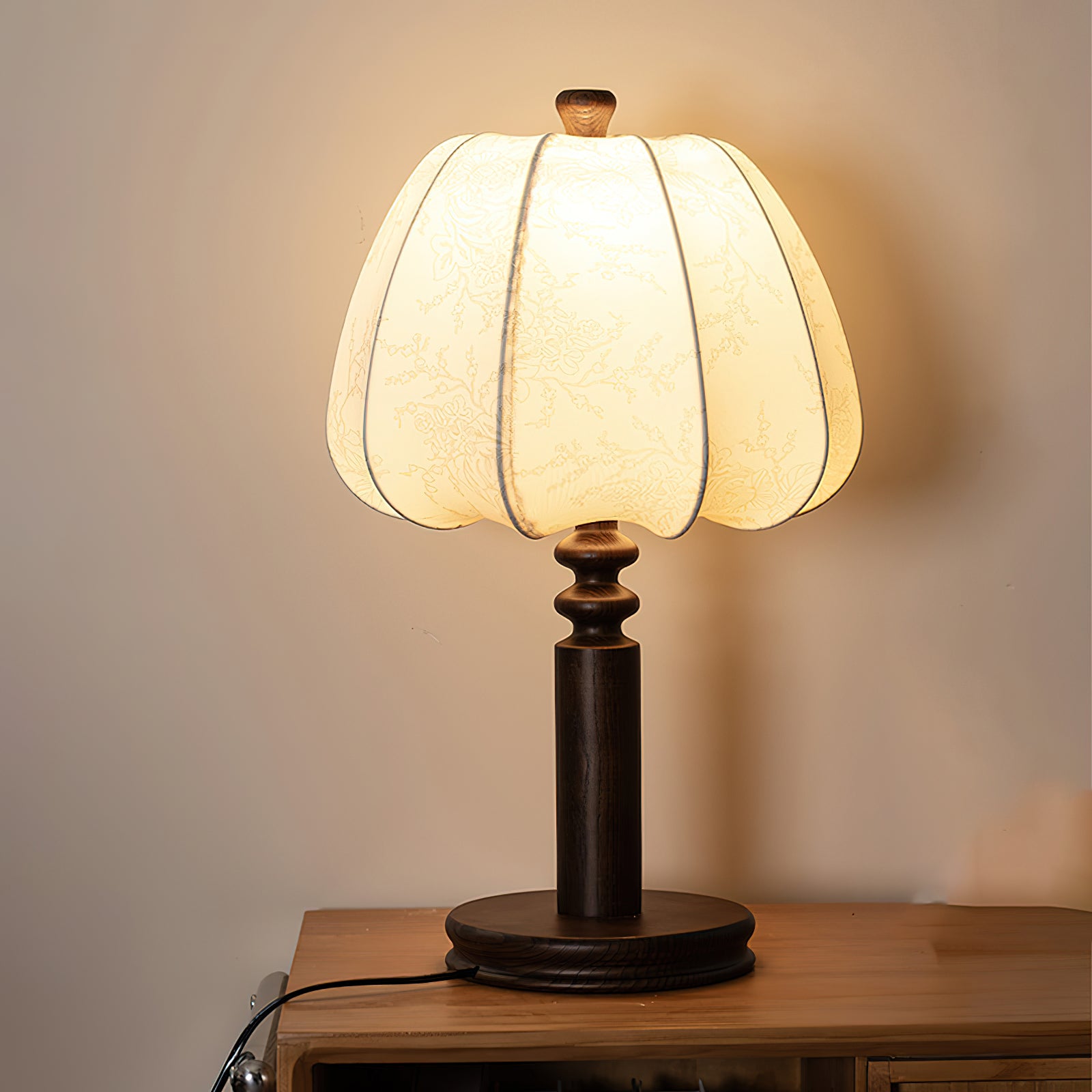 Stylish Bari Fabric Table Lamp - Soft Lighting for Bedroom, Living Room & Office - Modern Home Decor