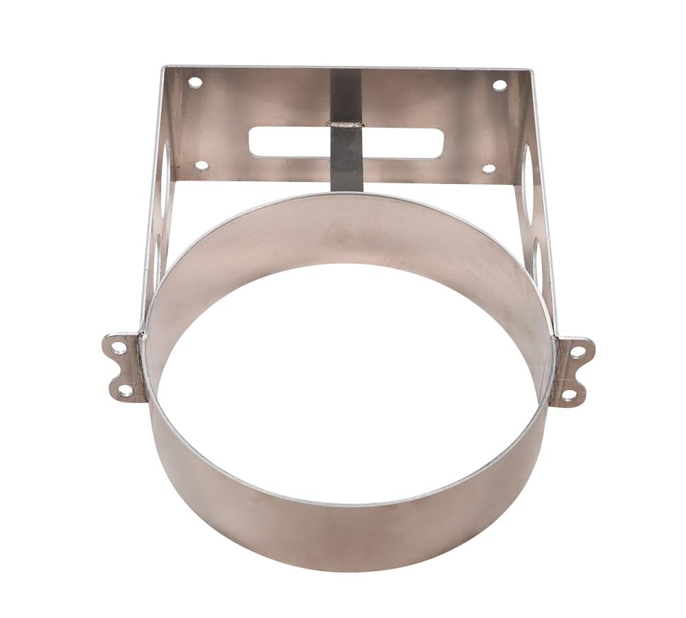 Mytee Products 2 Pack 6 Gallon Aluminum Trash Can Brackets Mount for Trucks & Trailers - Heavy Duty Mounting Holder for Galvanized Trash Cans (11-3/4