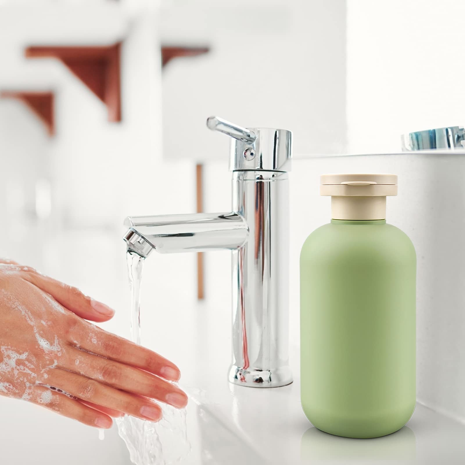 Cosywell 6.8oz Squeeze Bottles with Flip Cap - Leak Proof Refillable Travel Containers for Toiletries, Shampoo & Conditioner (2 Pack) - Perfect for Air Travel, Gym & Camping Essentials