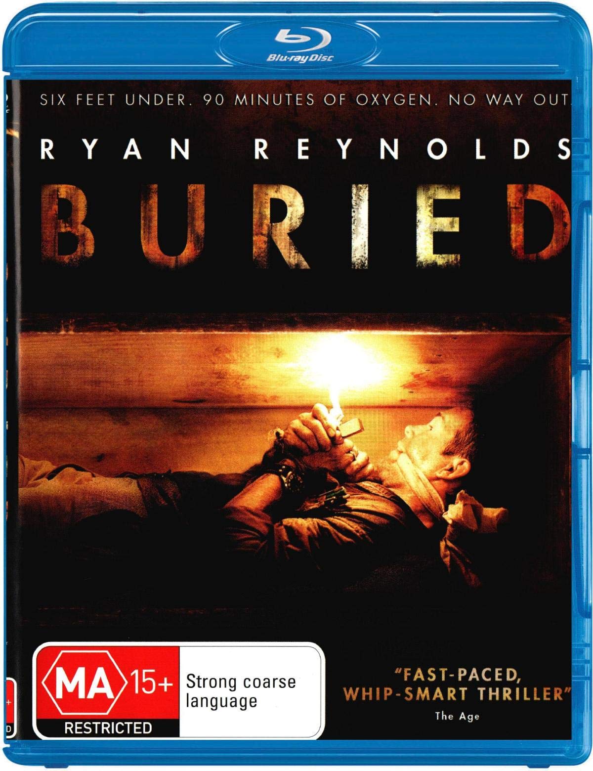 Buried Blu-ray Movie - Thriller Film Starring Ryan Reynolds - Perfect for Movie Nights & Home Theater Entertainment