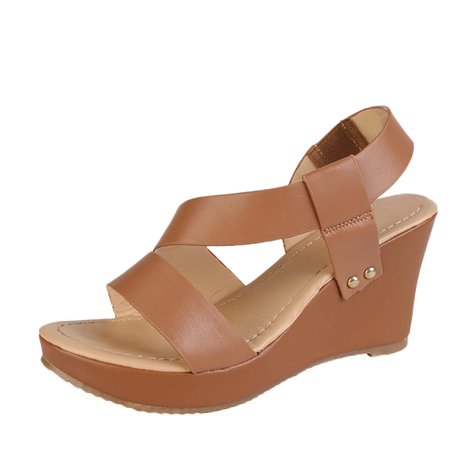 Women's Fashion Platform Wedge Sandals - Comfortable Strap Shower Sandals for Summer | Casual Beach, Pool, and Outdoor Wear