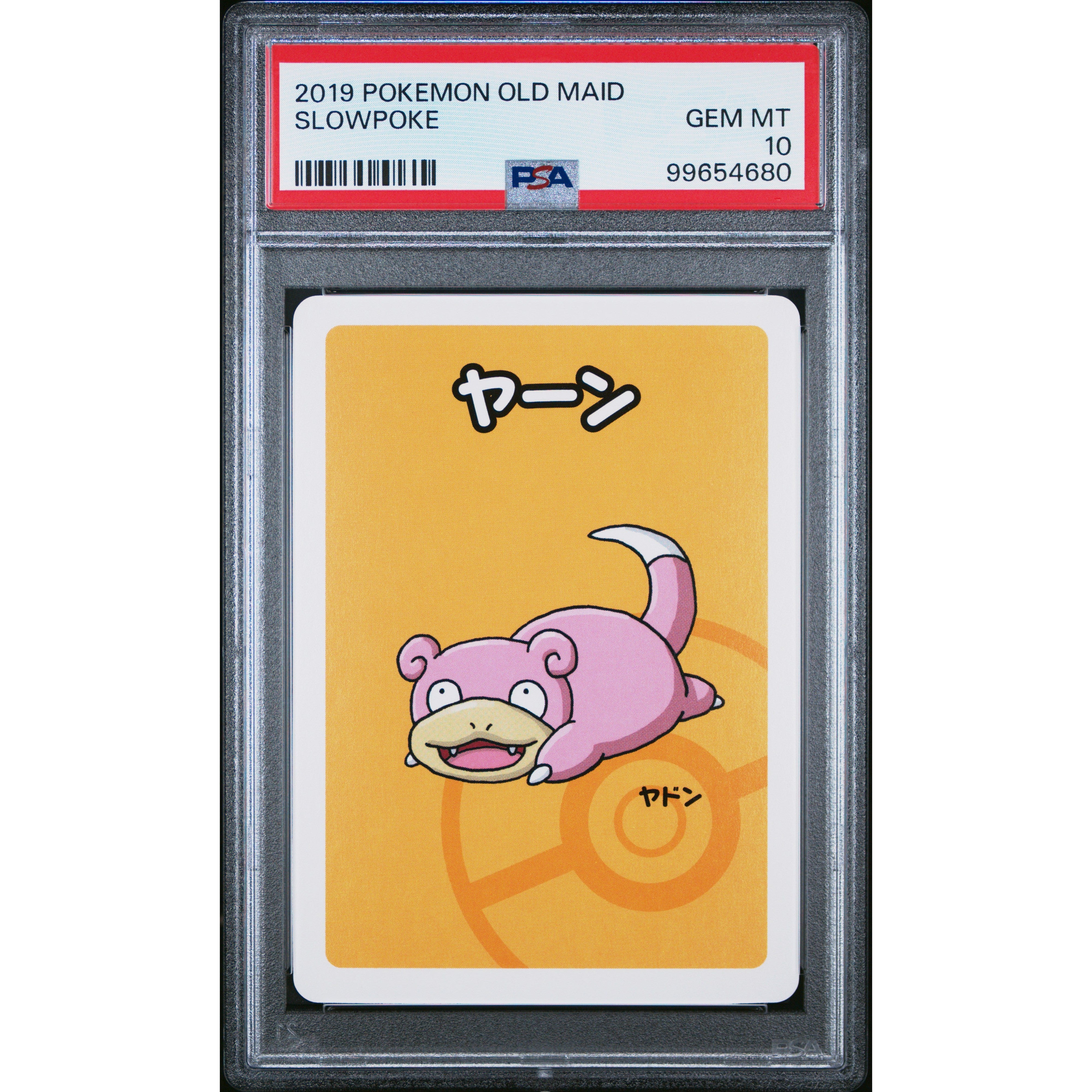 2019 Pokemon Japanese Old Maid Slowpoke Trading Card PSA 10 Gem Mint - Rare Collectible for Pokemon Fans, Gaming Tournaments & Investment