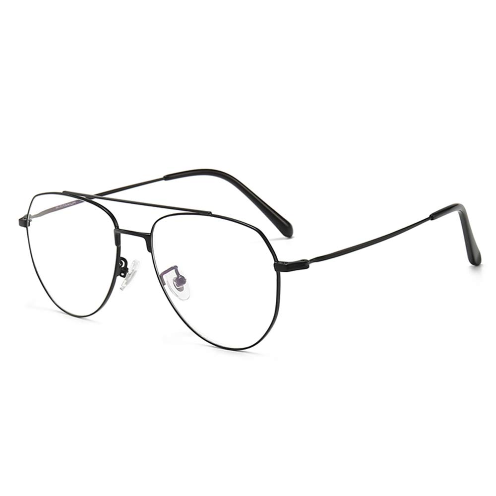 Retro Reading Glasses for Men - Ultra-Light Alloy Frame with Anti-Blue Light & Anti-Fatigue Resin Lenses (+2.50 Strength) - Perfect for Office Work, Reading & Screen Time - Black