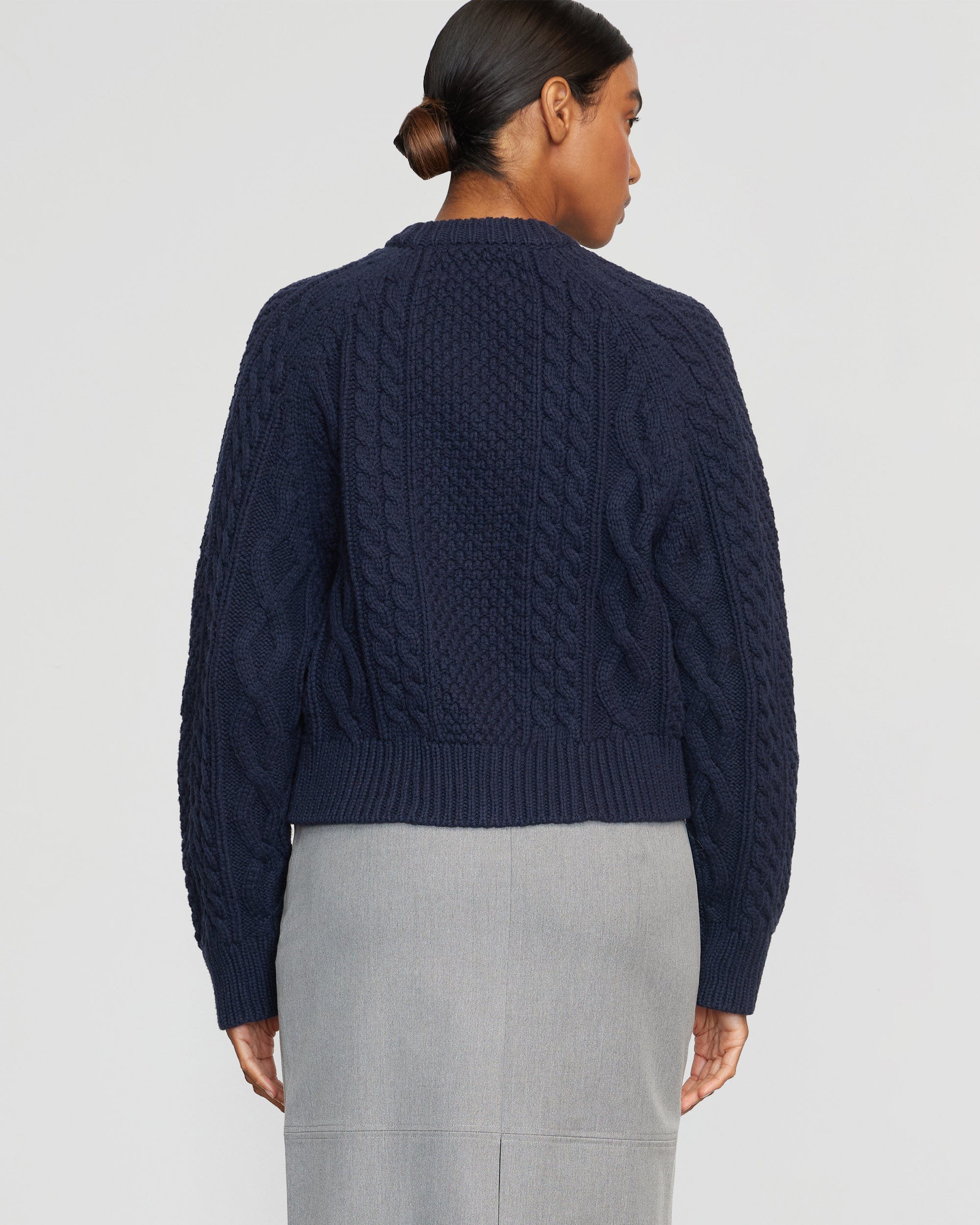 Eloise Button Cable Knit Cardigan for Women - Cozy Winter Sweater for Casual Outfits & Office Wear