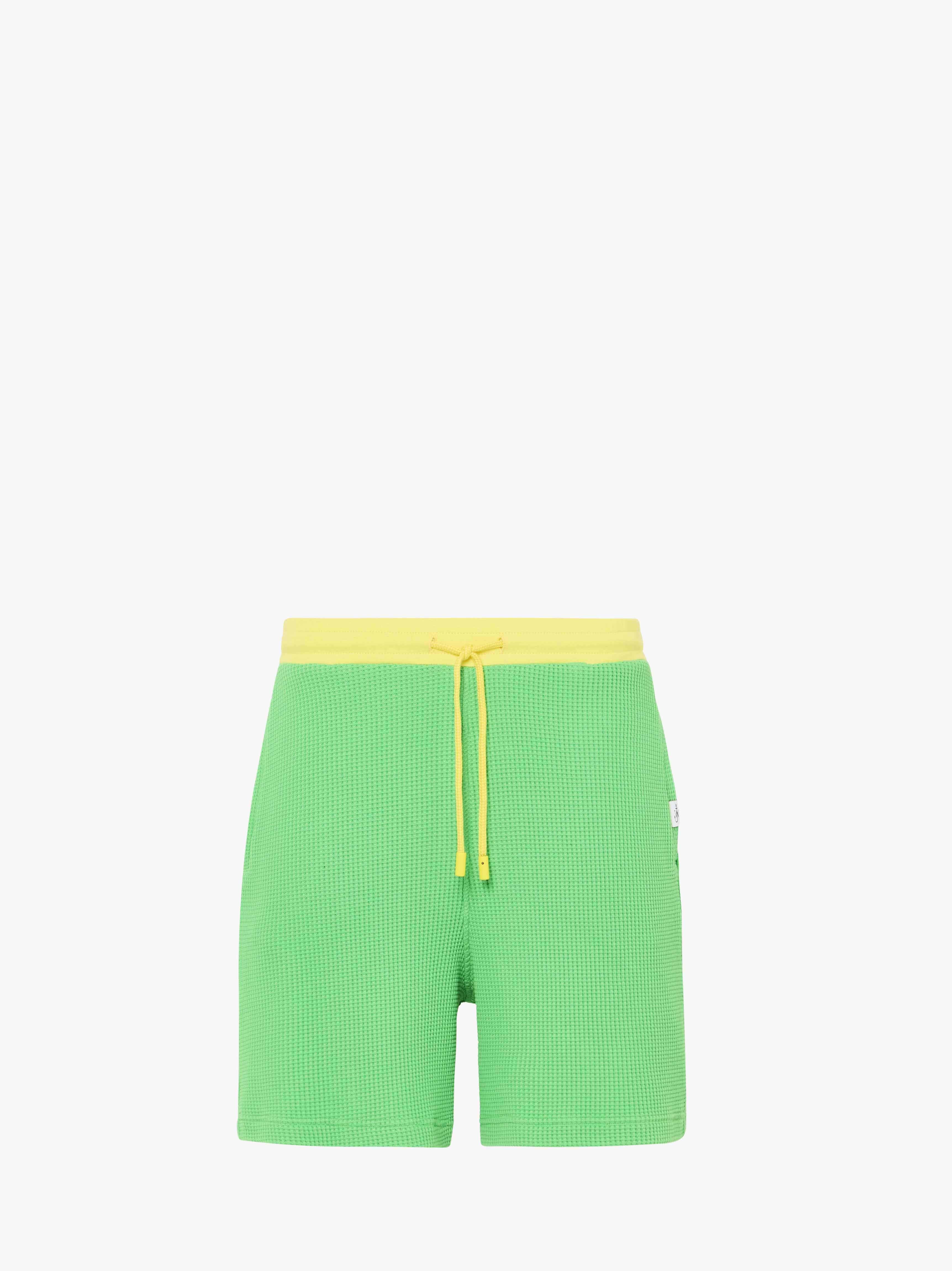 Contrast Waffle Shorts for Men & Women - Comfortable Casual Lounge Shorts for Summer, Gym, and Beach Wear