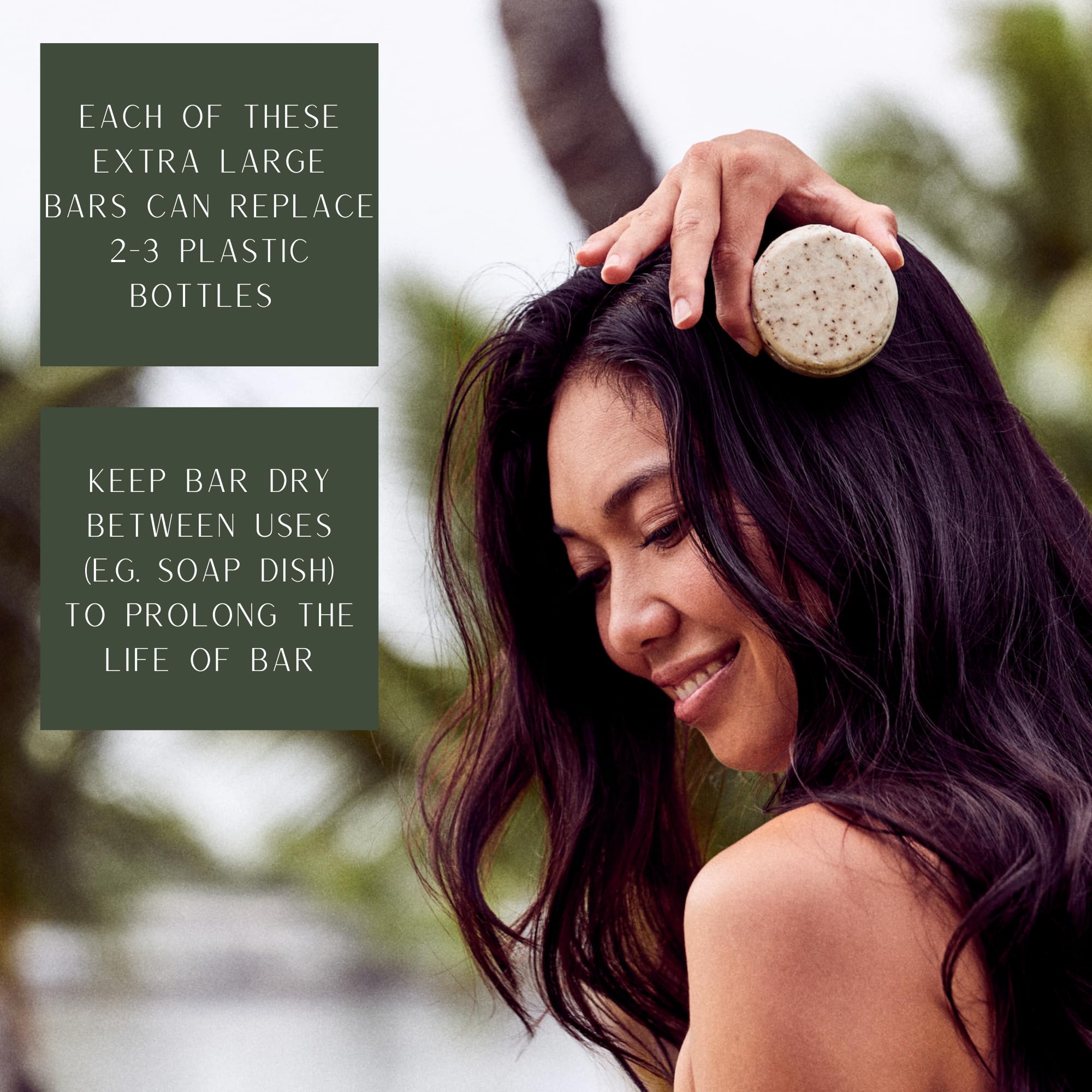 US-Made Shea Butter XL Solid Shampoo Bar - Natural, Vegan & Cruelty-Free for All Hair Types | Plastic-Free, Handcrafted Coffee & Vanilla Scent | Perfect for Travel, Camping & Eco-Friendly Hair Care