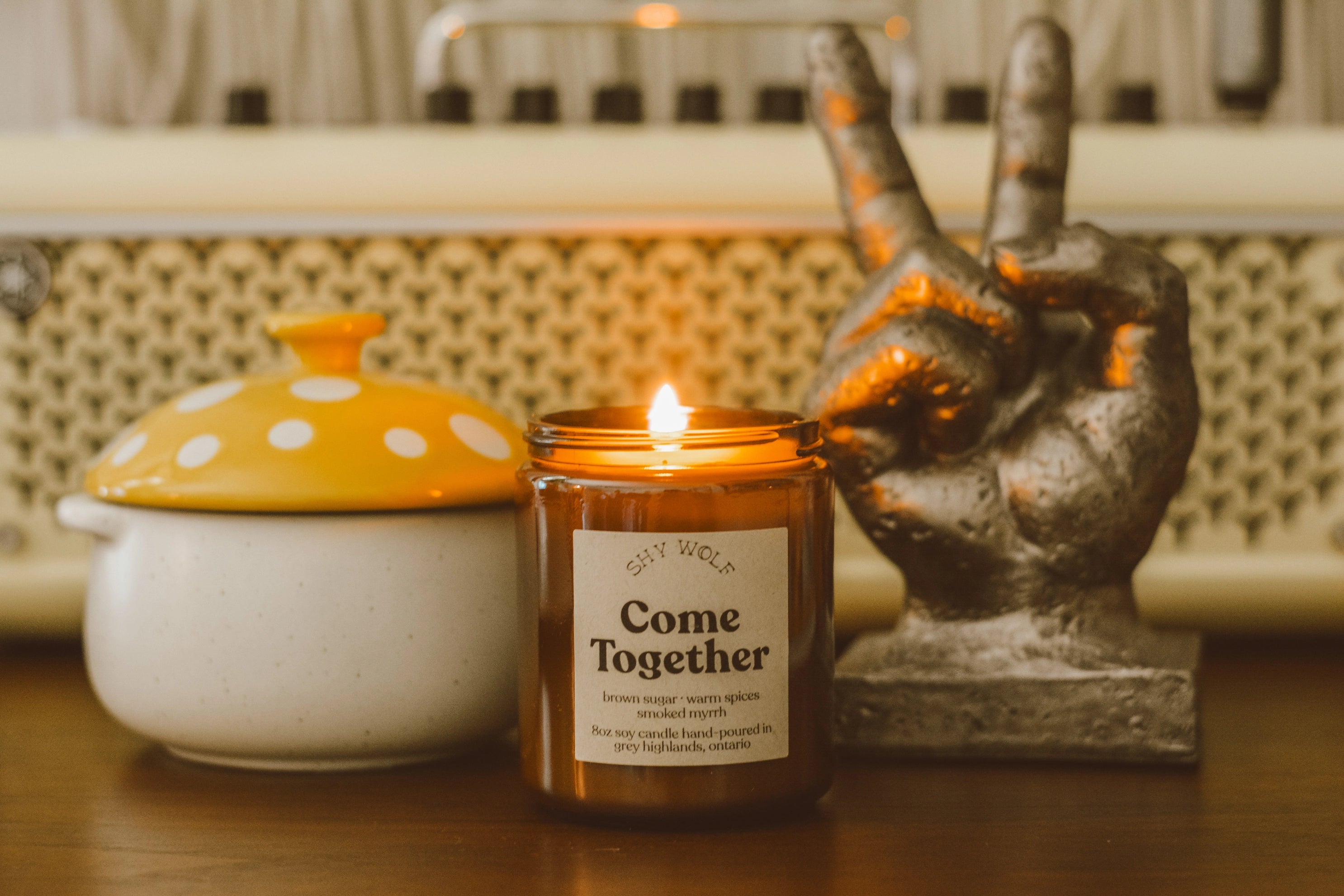Shy Wolf Come Together Beatles Scented Candle - Inspired by The Beatles Song, Perfect for Home Decor, Relaxation & Gift Giving
