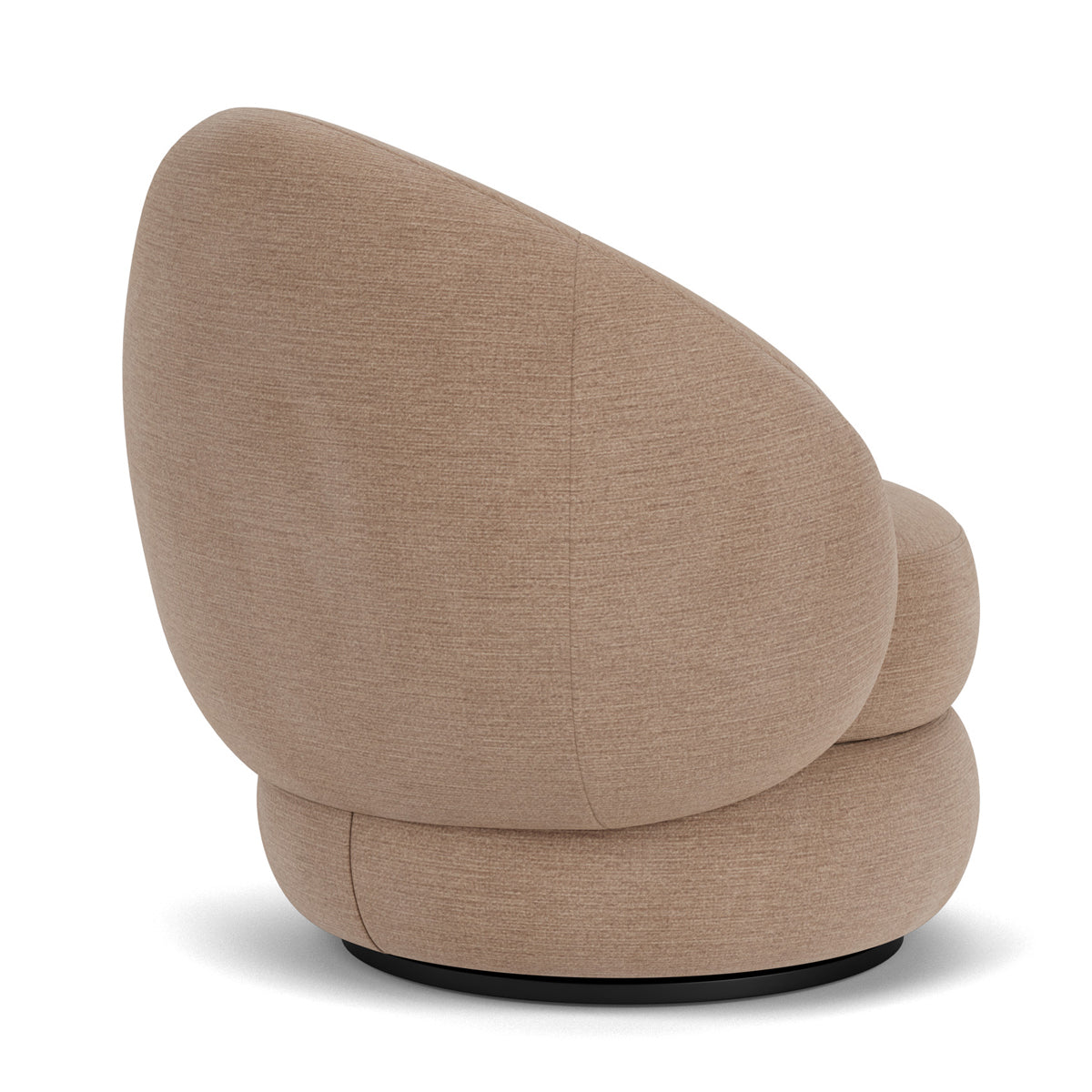 Alma Fabric Swivel Armchair - Modern Upholstered Lounge Chair with 360° Rotation, Comfortable Living Room Accent Chair for Home Office, Reading Nook, or Bedroom Relaxation