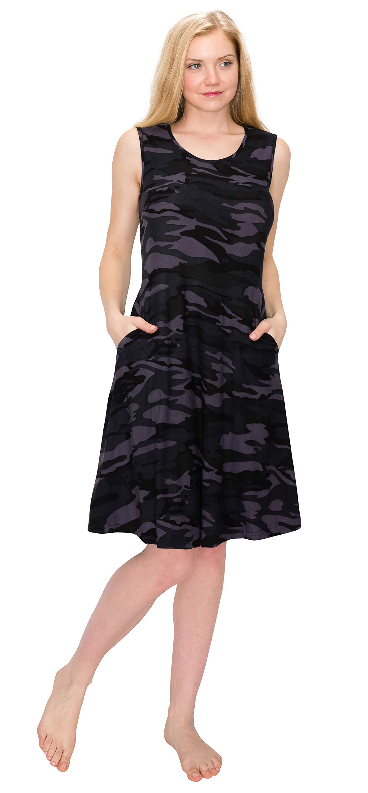 ALWAYS Women's Summer Tunic Dress - Sleeveless/Short Sleeve/Long Sleeve Swing Dress - Casual Flowy Beach Dress for Vacation, Party & Everyday Wear