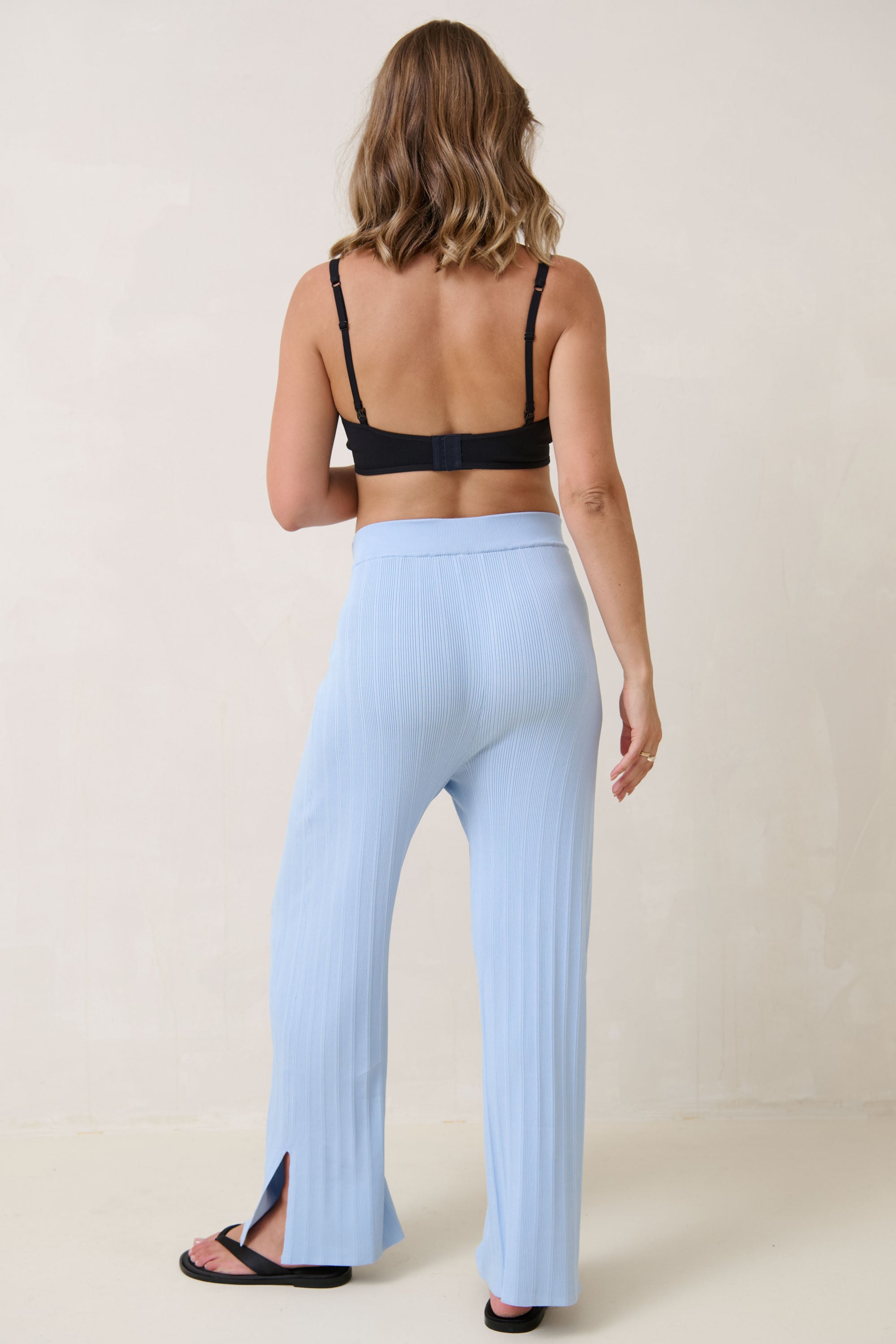 Wild Hearts Rib Maternity Pants - Comfortable Stretch Pregnancy Pants for Women | Perfect for Work, Casual Wear & Everyday Comfort