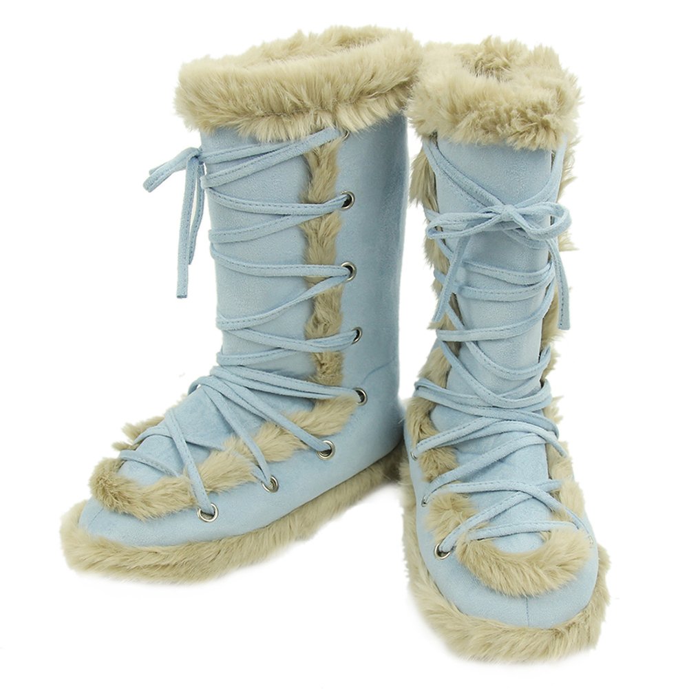 Women's Winter Warm Faux Fur House Slippers - Cozy Indoor Booties for Home, Bedroom & Lounge - Non-Slip Comfortable House Shoes for Cold Weather