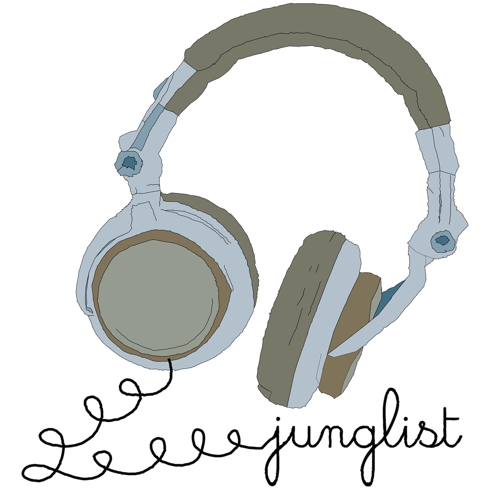 Junglist Headphones Rectangle Sticker - Durable Vinyl Bumper Sticker & Car Decal for Music Lovers - Perfect for Laptops, Cars, Windows & Personalizing Your Space