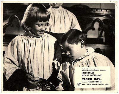 Vintage Tiger Bay Original Lobby Card Featuring Hayley Mills - Classic Movie Memorabilia for Film Collectors & Home Theater Decor