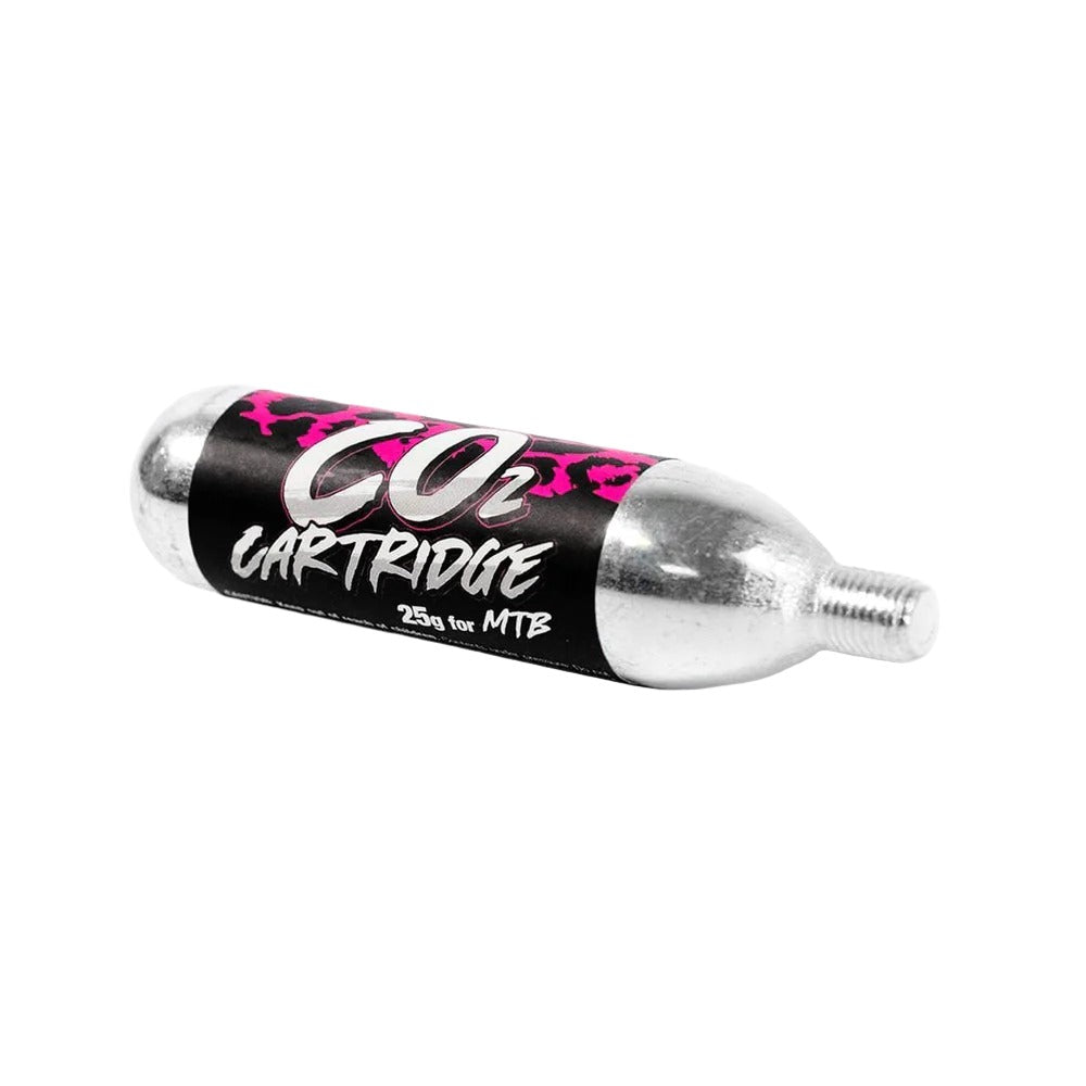Muc Off Threaded CO2 Cartridges - 16g Refillable CO2 Canisters for Bike Tires & Inflatables | Perfect for Cycling, Camping, and Outdoor Adventures