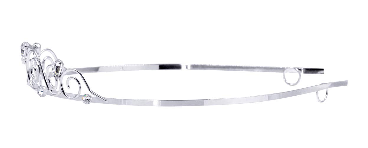 Crystal Wire Tiara Headband - Elegant Celtic Circles Design for Weddings, Prom & Special Occasions