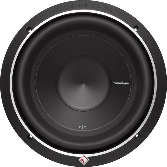 Rockford Fosgate P2D4-10 12-Inch Car Subwoofer - 600W RMS, Dual 4-Ohm Voice Coil for Deep Bass - Perfect for Car Audio Systems & Home Theater Setups