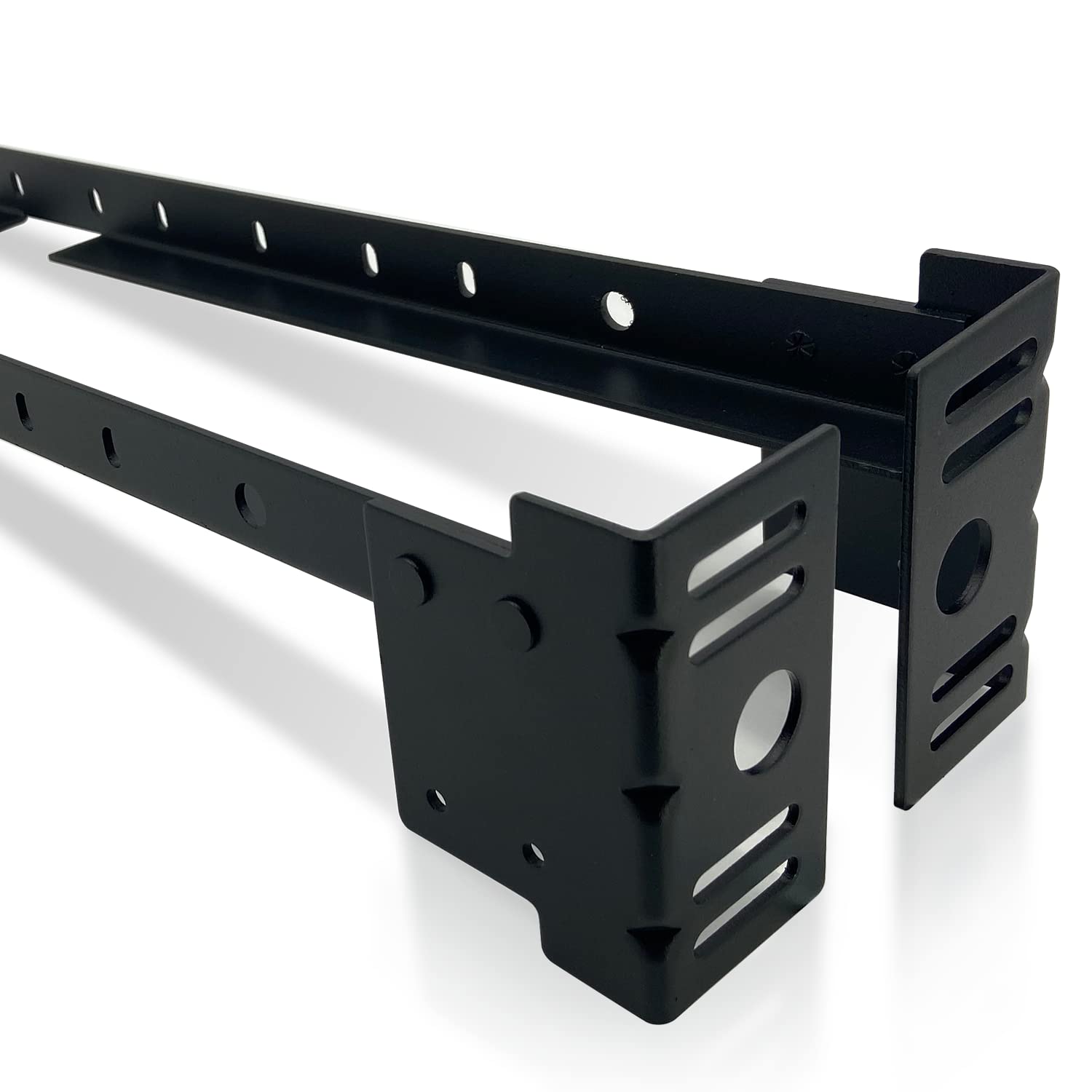 Universal Bed Frame Footboard Brackets Set - Fits Twin to King Beds for Secure Attachment