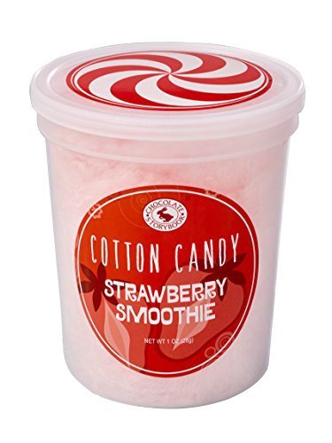 Strawberry Smoothie Flavored Cotton Candy - Gourmet Sweet Treat for Holidays, Birthdays & Parties | Fun Gag Gift & Party Favor for Kids & Adults | Perfect for Celebrations, Events & Dessert Tables